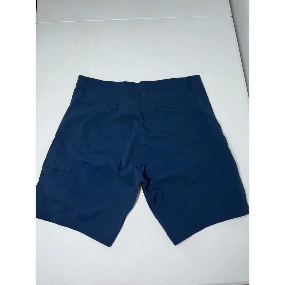 Reel Life Men's Size M Blue Cargo  Fishing Shorts